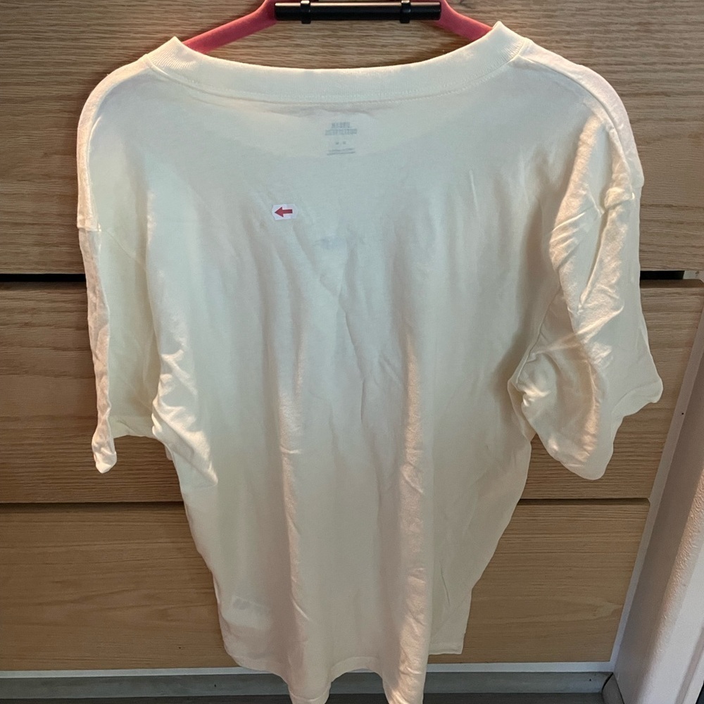 NWOT Urban Outfitters Ambiguous Cream Short Sleeve Tee Unisex size Medium - Picture 8 of 9